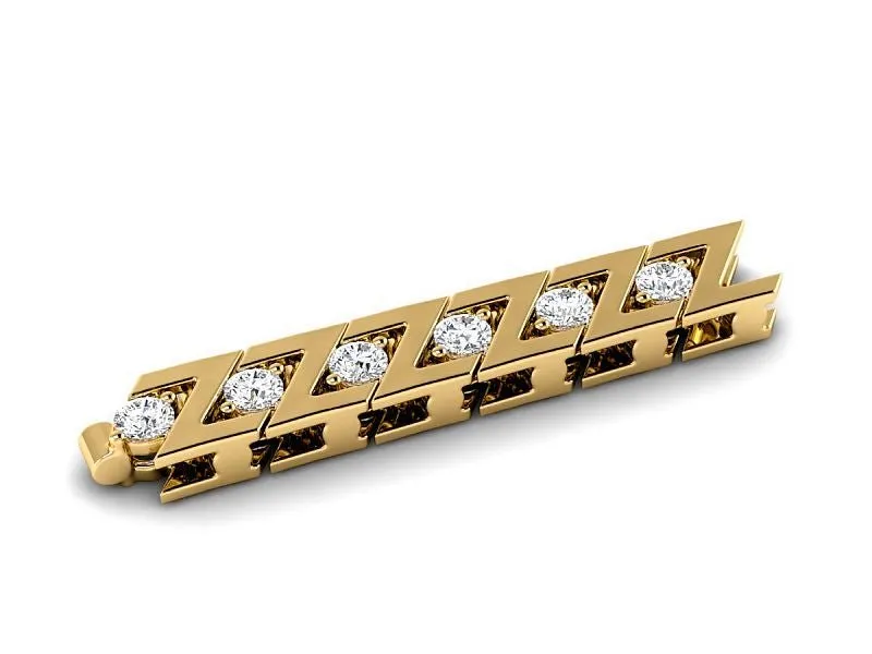 1.00-3.00 CT Round Cut Lab Grown Diamonds - Tennis Bracelet