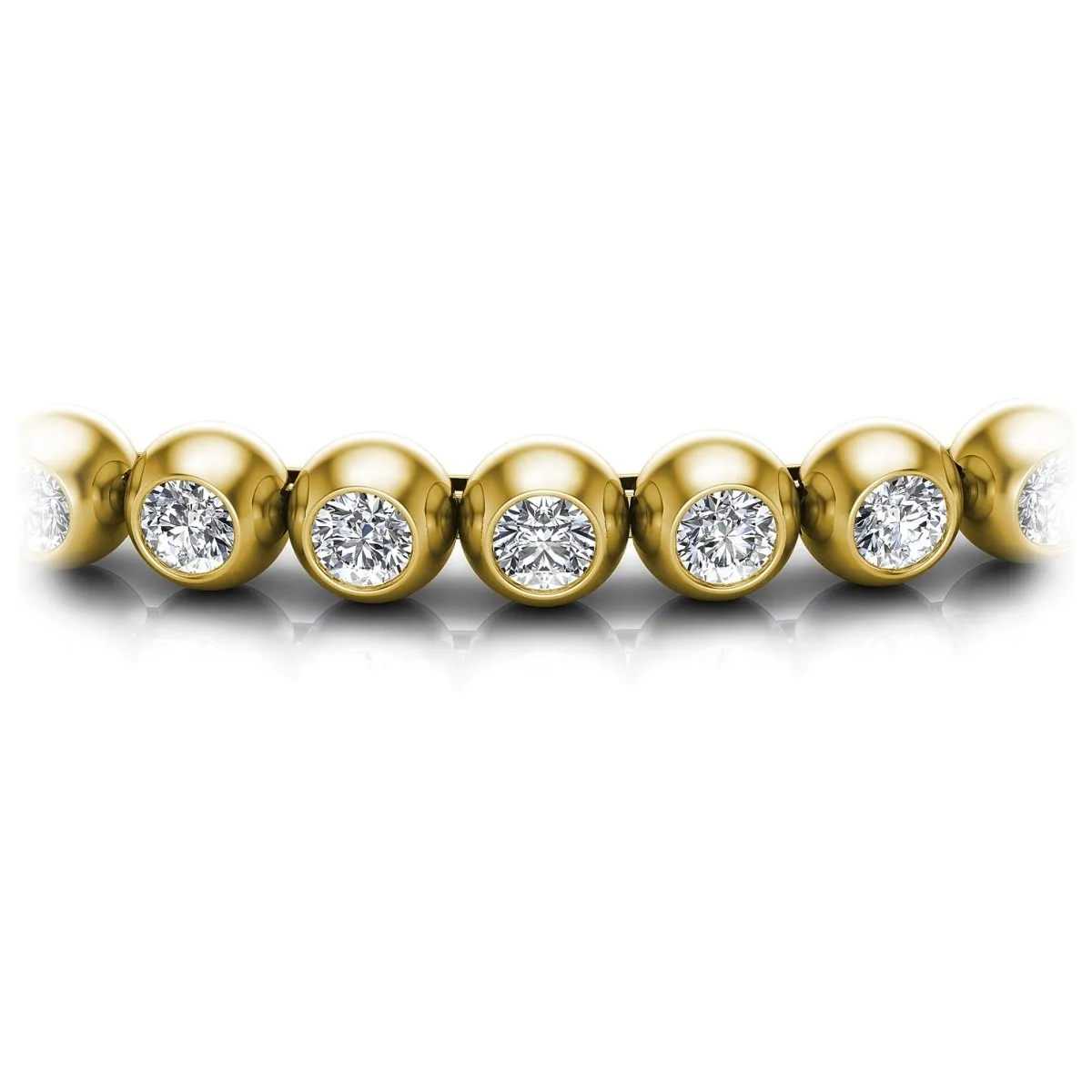 1.00-6.00 CT Round Cut Diamonds - Tennis Bracelet
