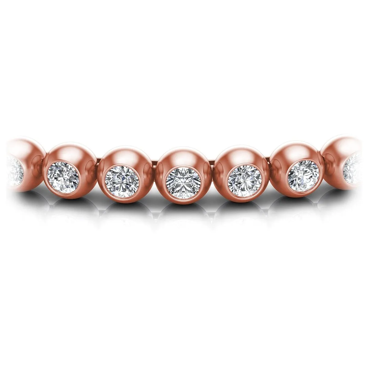 1.00-6.00 CT Round Cut Diamonds - Tennis Bracelet