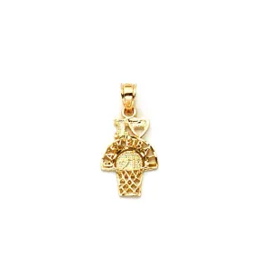 10K Attractive Yellow Gold Pendant