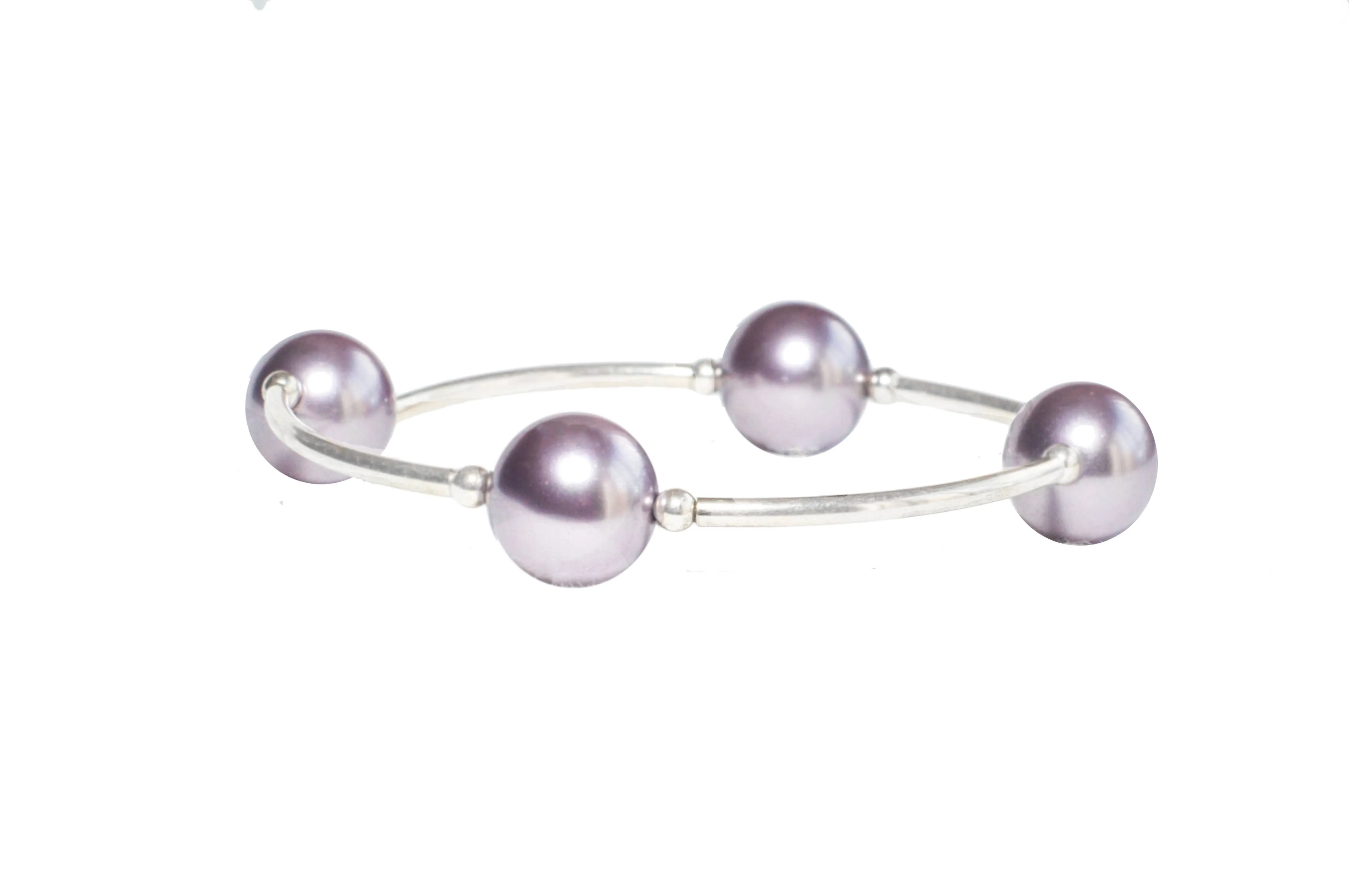 12mm Mauve Pearl Blessing Bracelet: S