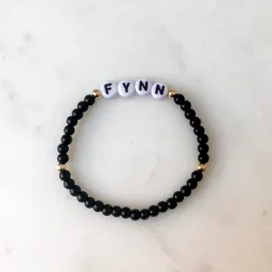 14k Filled Babe Bracelet - Onyx