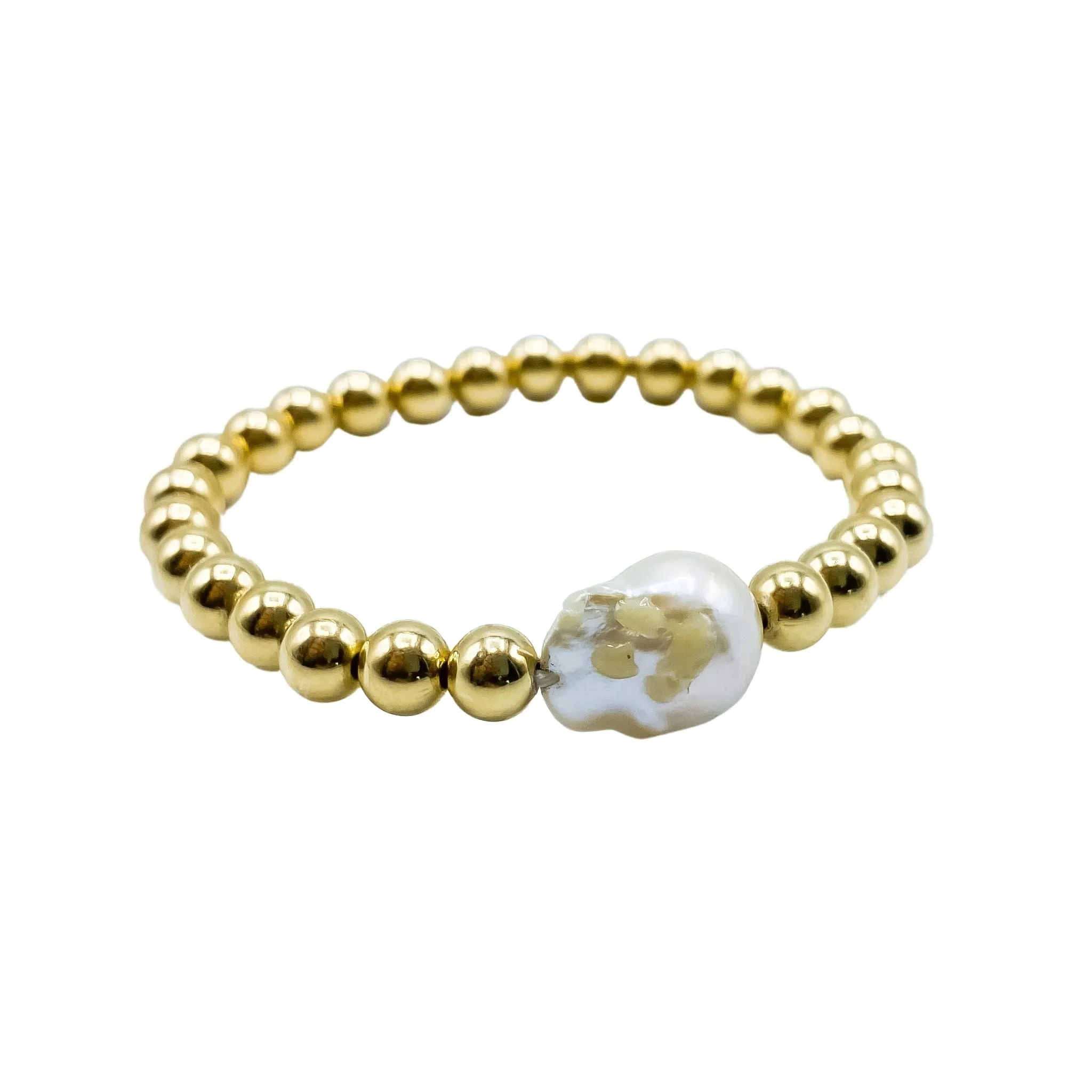 14K Gold-Filled Bracelet with Pearl