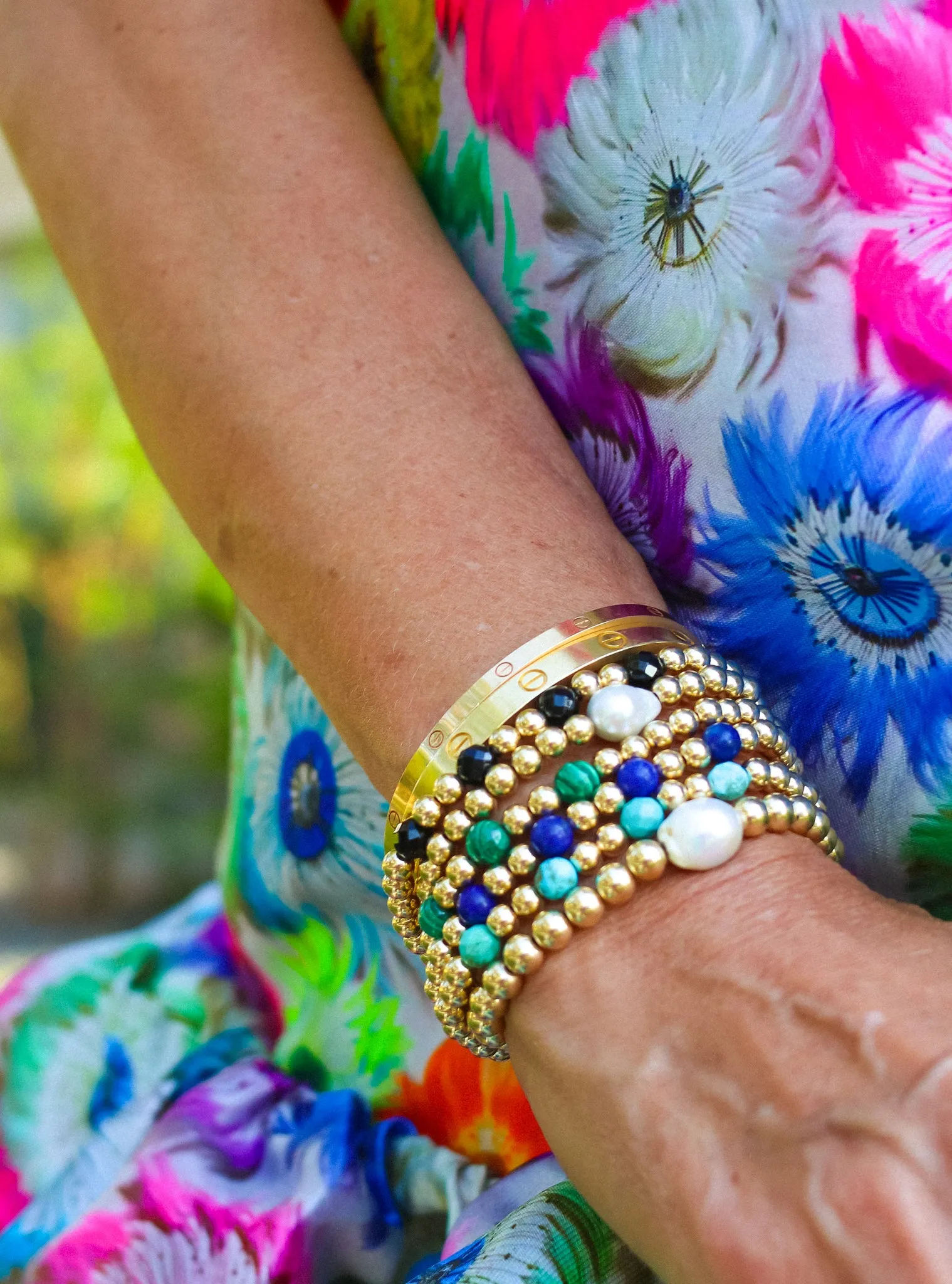 14K Gold-Filled Bracelet with Pearl