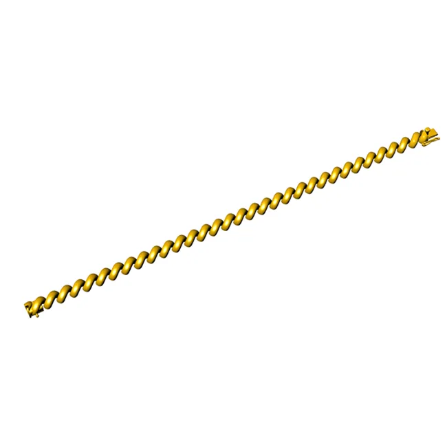 14k Solid Gold Yellow San Marco Bracelet (17.5.gr.tw)
