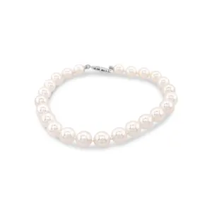 14K White Gold Akoya Pearl Bracelet