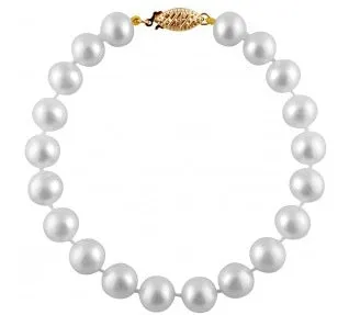 14K Yellow Gold Clasp (6mm) Freshwater Pearl Bracelet