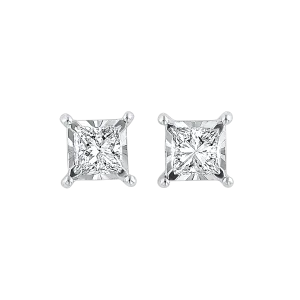14KTW Diamond Tru Reflection Basics Stud 3/4 Ct