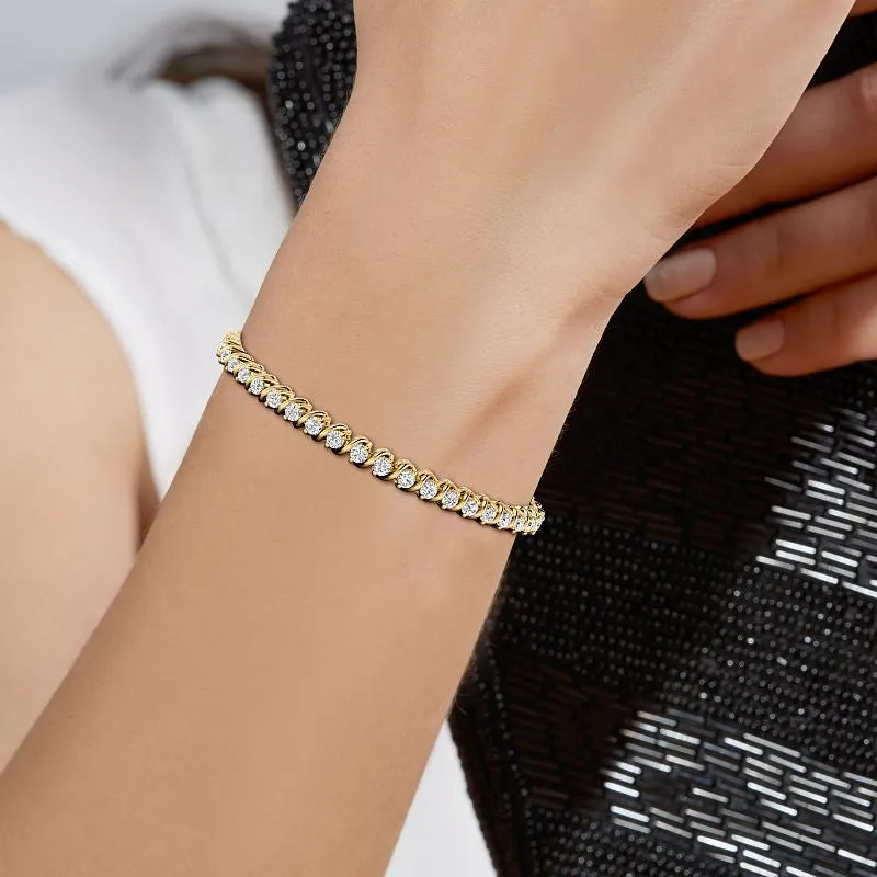 1.50-8.00 CT Round Cut Diamonds - Tennis Bracelet