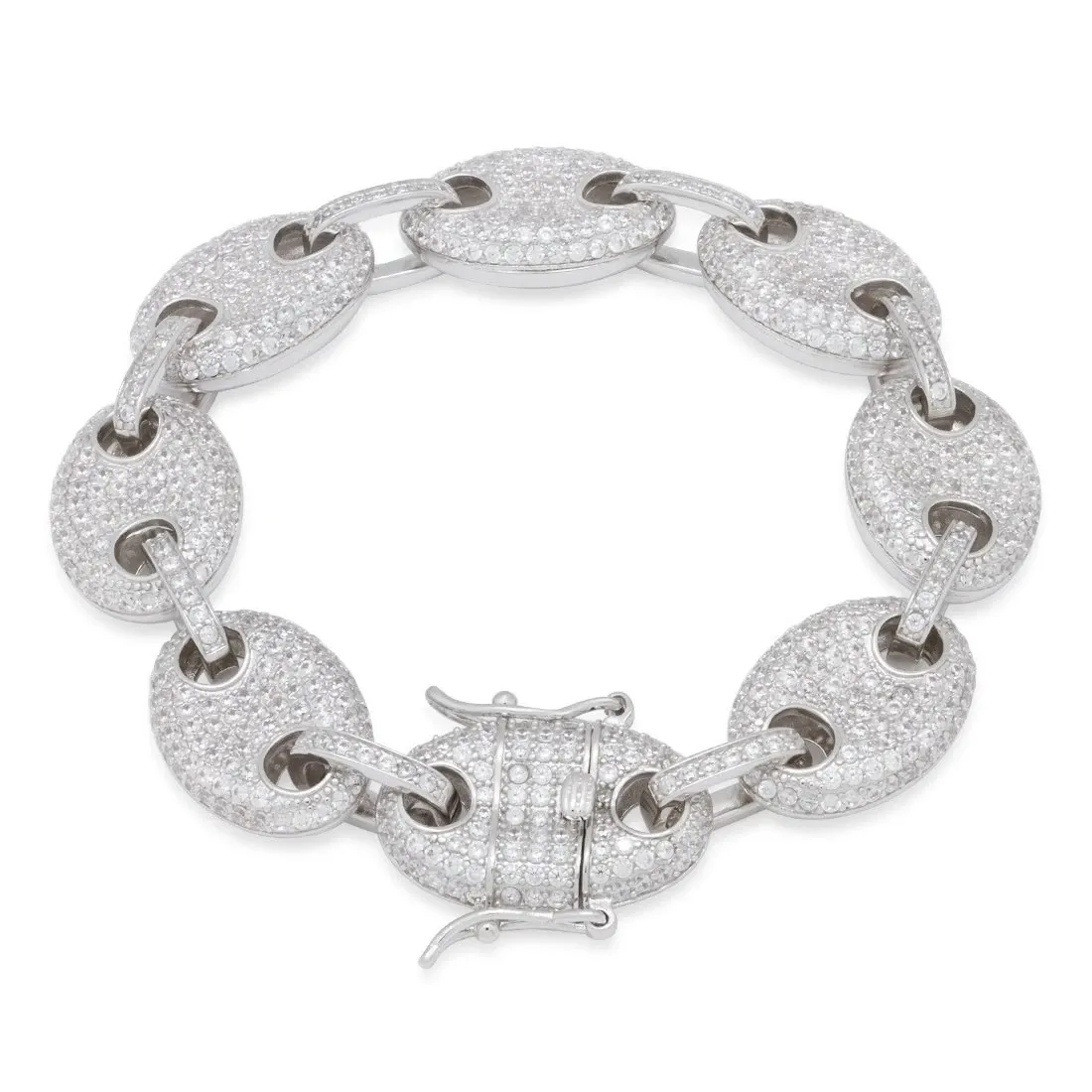 15mm Iced G-Link Bracelet