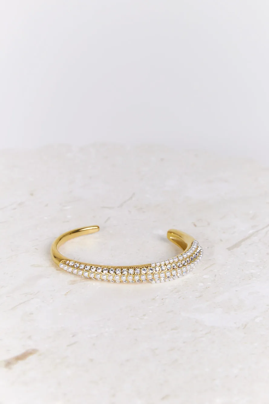 18k Gold Plated Desire Crystals Bracelet Gold