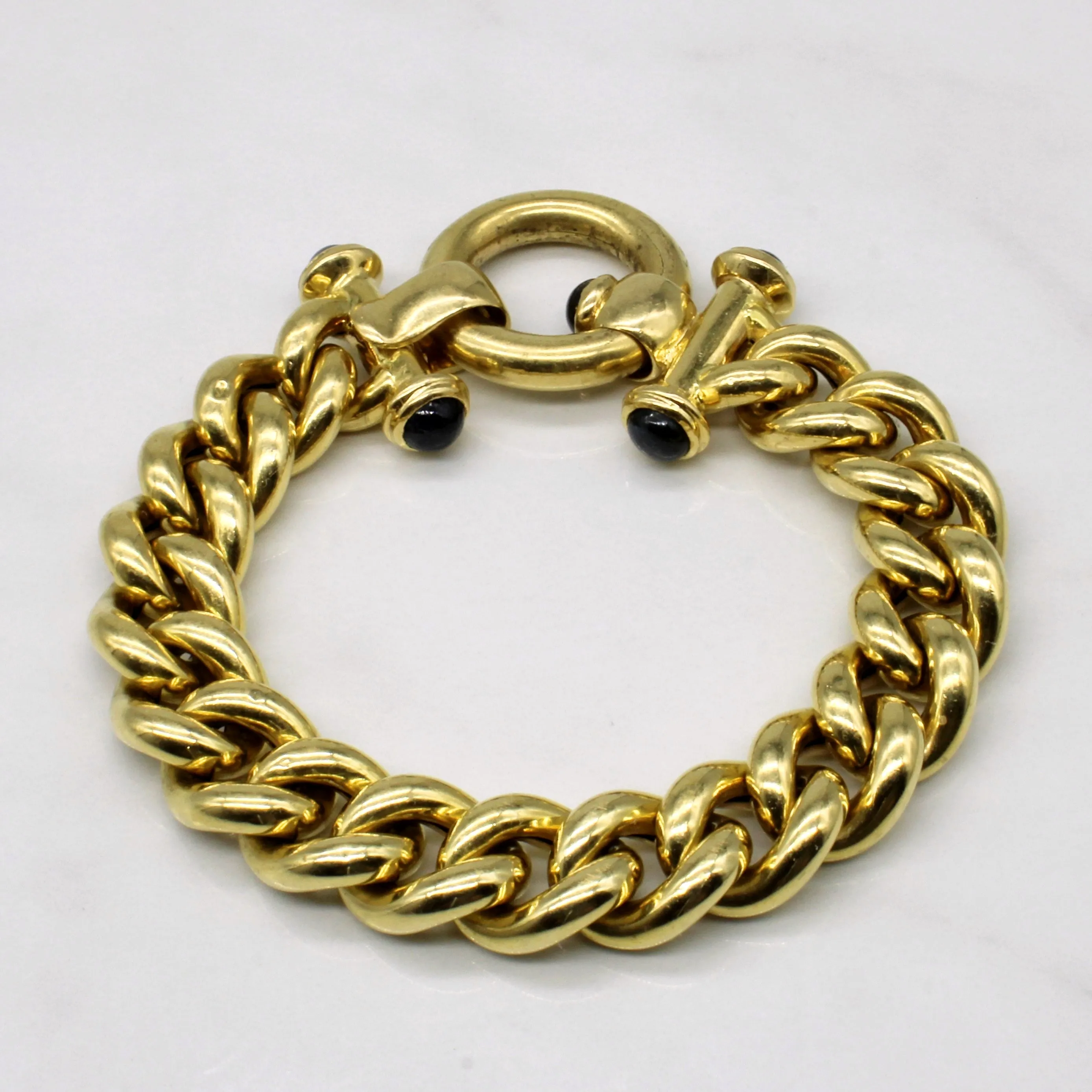 18k Yellow Gold Star Sapphire Bracelet | 5.00ctw | 8" |
