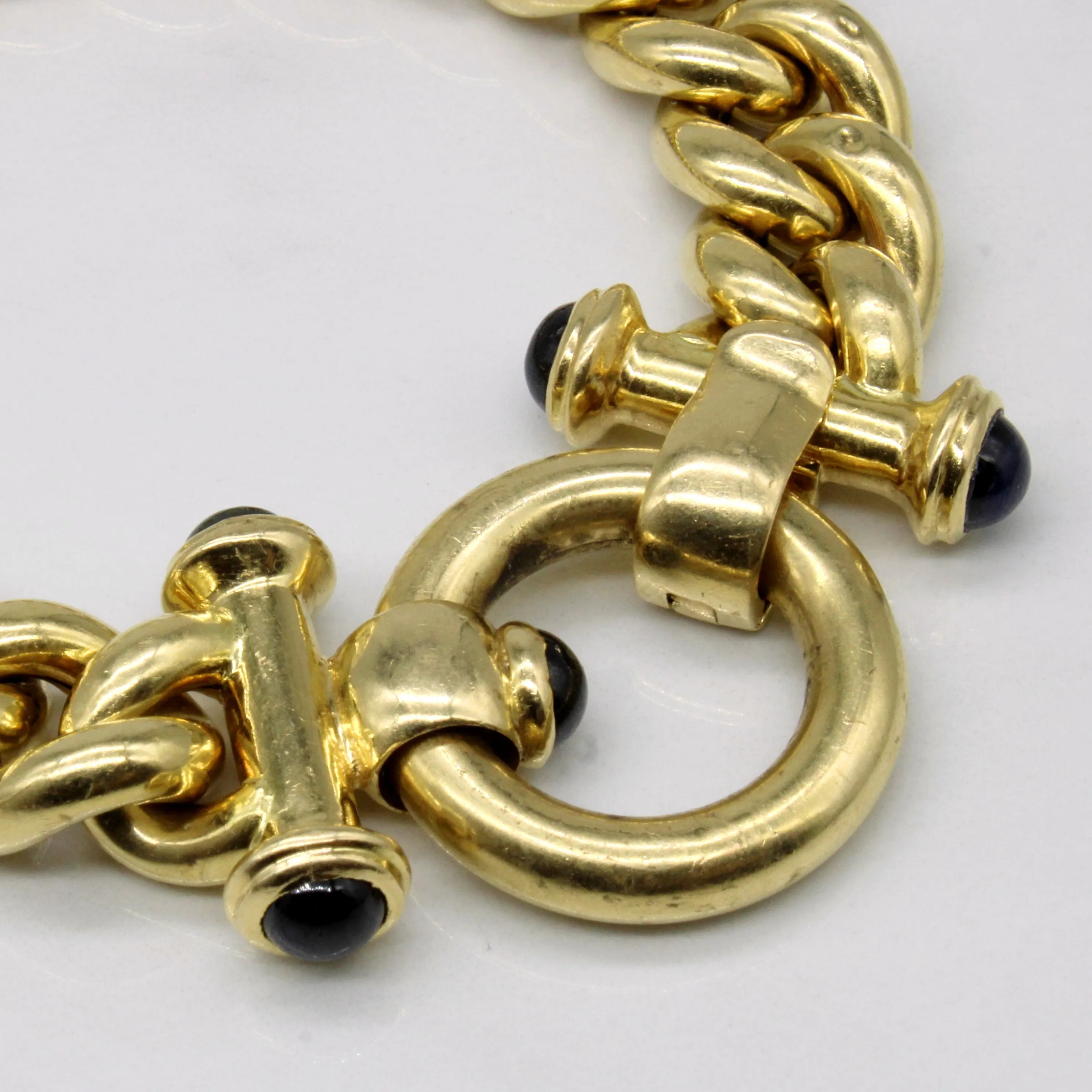 18k Yellow Gold Star Sapphire Bracelet | 5.00ctw | 8" |