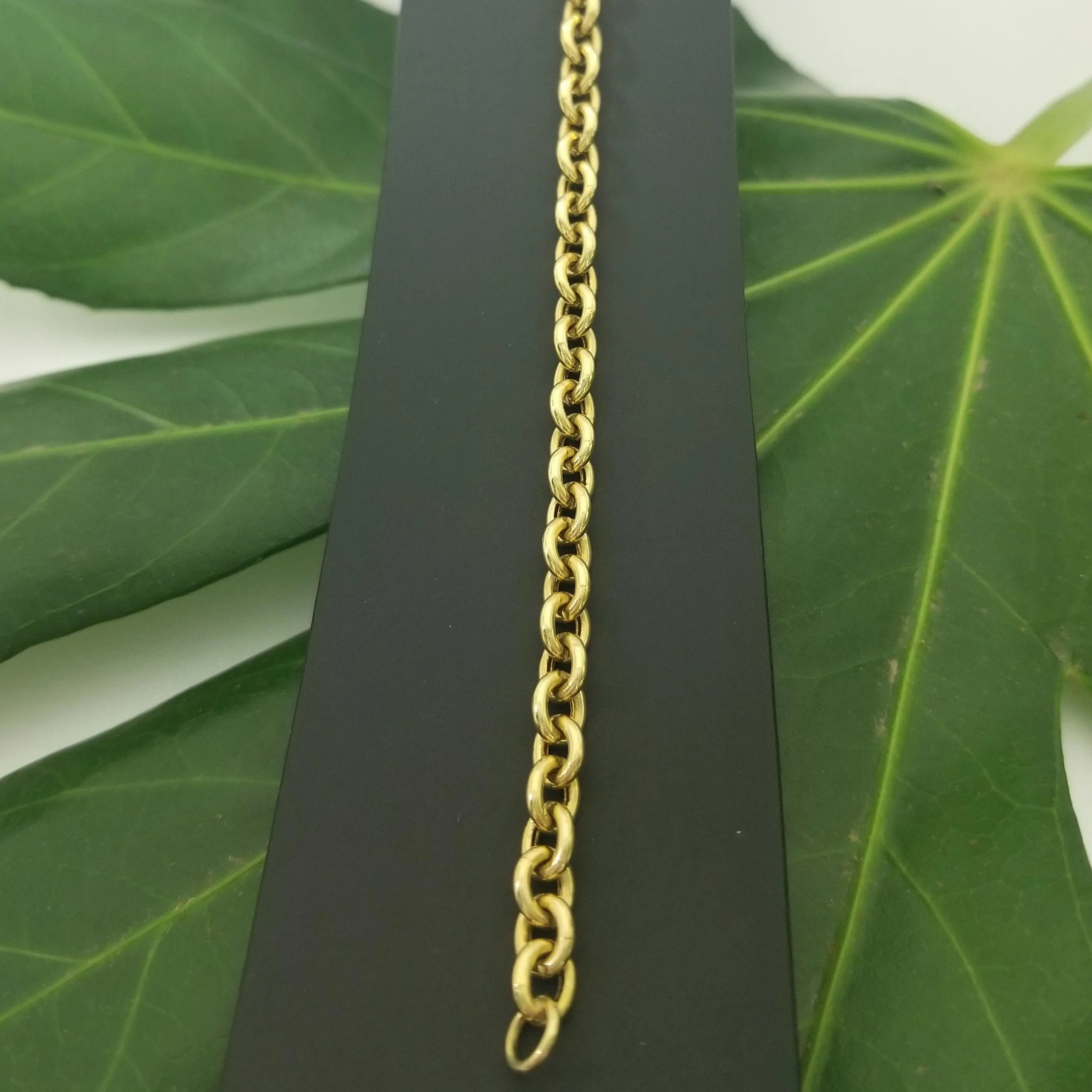 18kt Yellow Gold Anchor Link Bracelet
