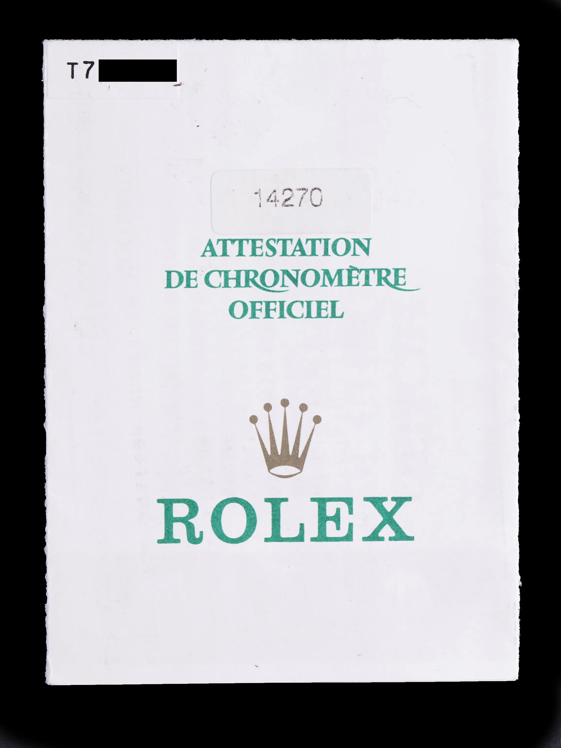 1996 Rolex Explorer I (Ref. 14270) W/ Guarantee Paper
