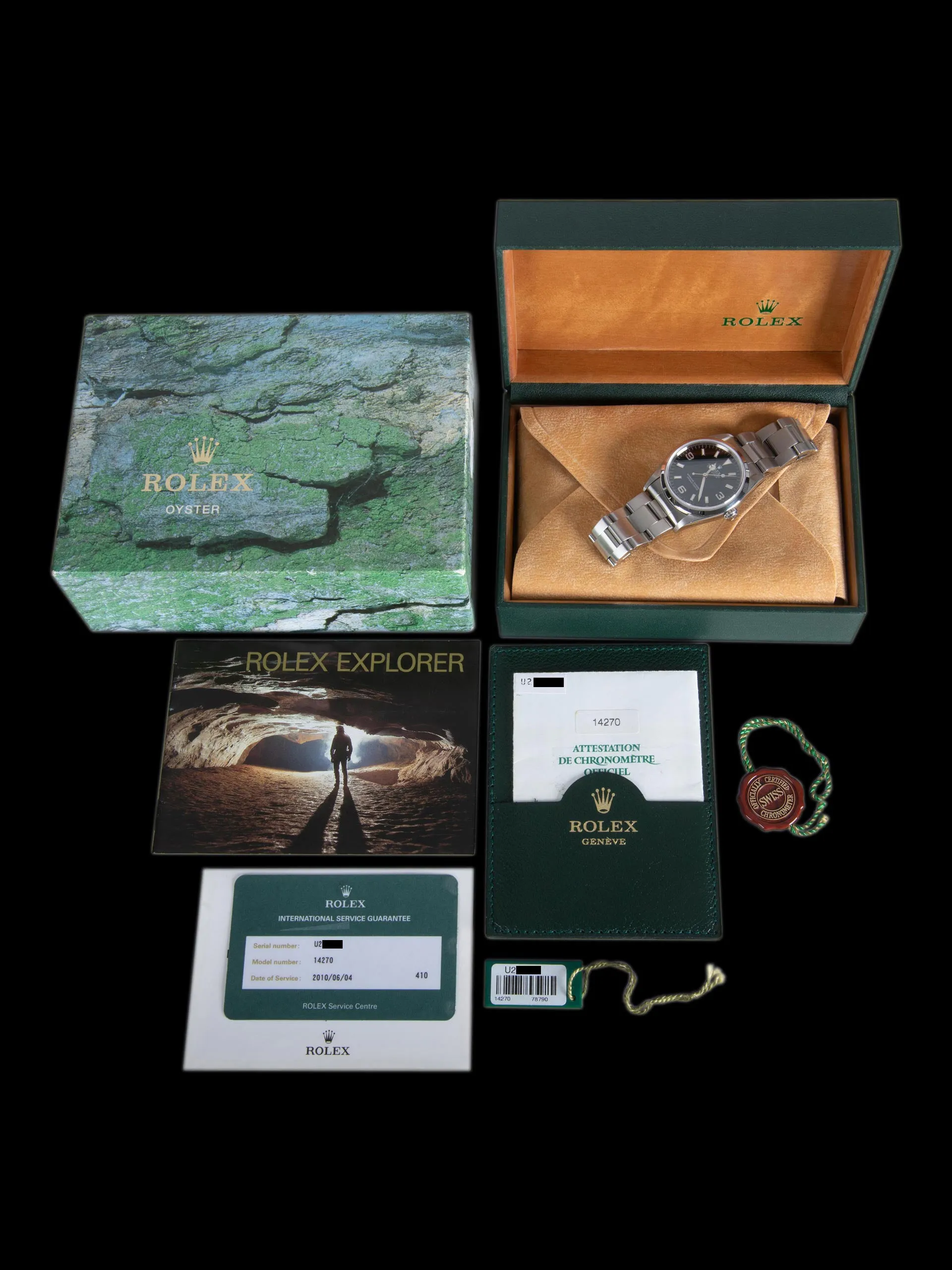 1997 Rolex Explorer I (Ref. 14270) W/ Box, Papers, & RSC Card