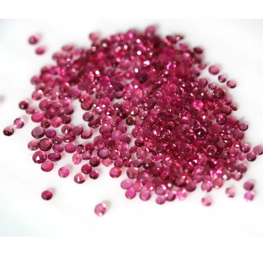 2.5 to 3.9 mm Round Pink Ruby Loose Stone Deals