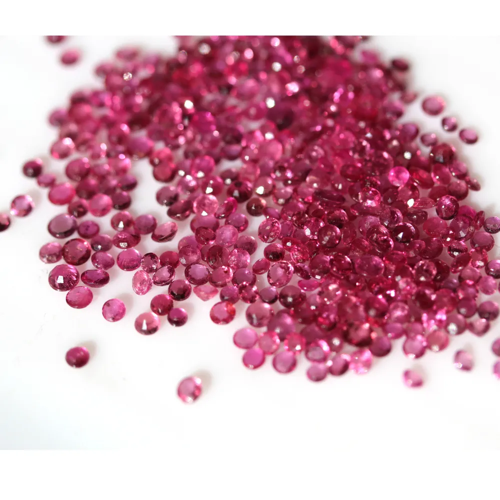 2.5 to 3.9 mm Round Pink Ruby Loose Stone Deals
