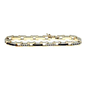 2.70ct Sapphire & Diamond Bracelet