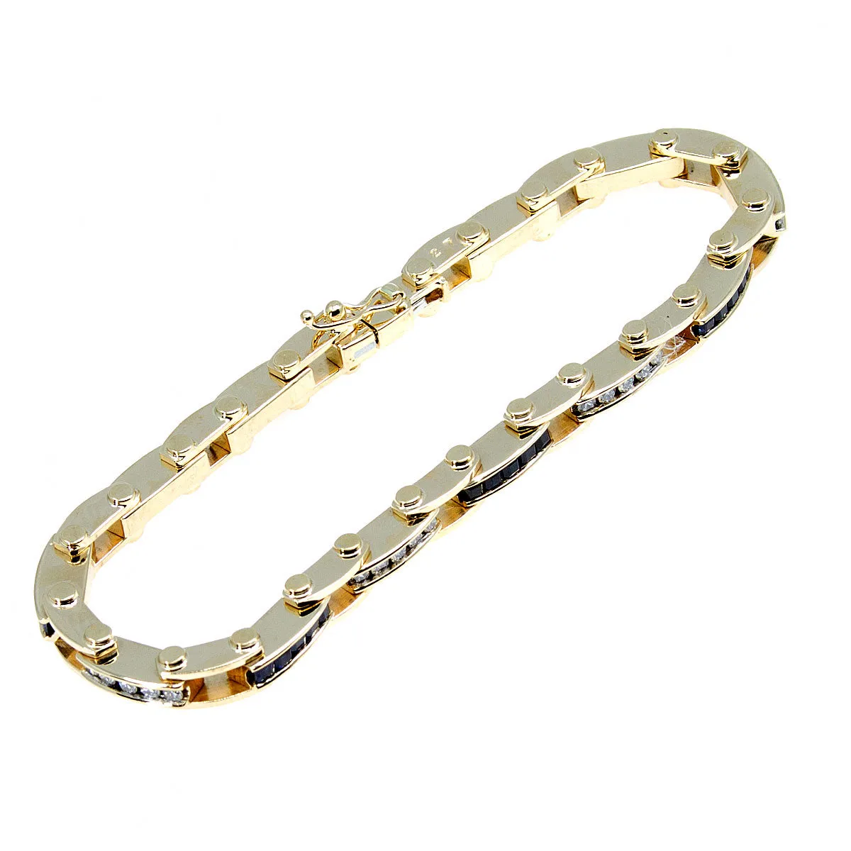 2.70ct Sapphire & Diamond Bracelet