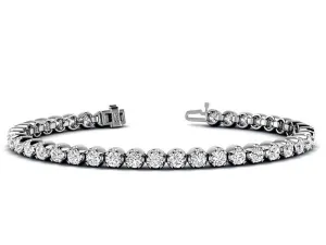 3.50-10.00 CT Round Cut Lab Grown Diamonds - Tennis Bracelet