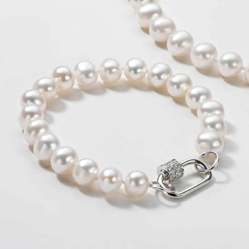 6-11mm White Freshwater Pearl Bracelet