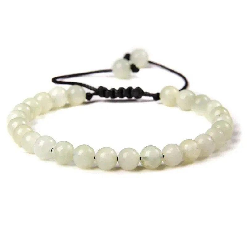 6MM Natural Mineral Stone Bracelets Healing Crystal Braided Bracelets