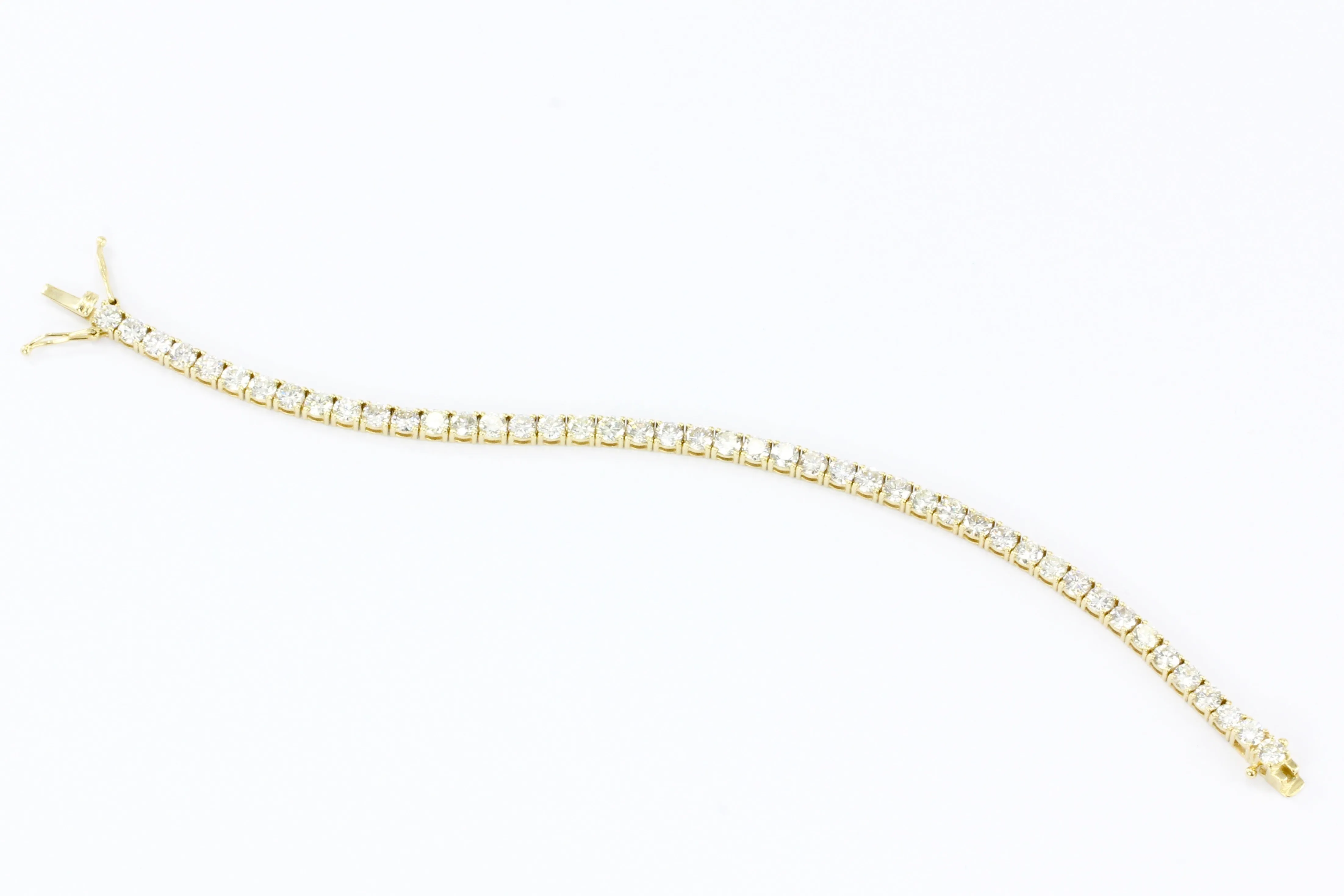 9 CTW 45 Diamond 14K Gold Tennis Bracelet