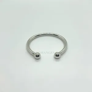 925 Silver - Thick Silver Balls Bangle (05)