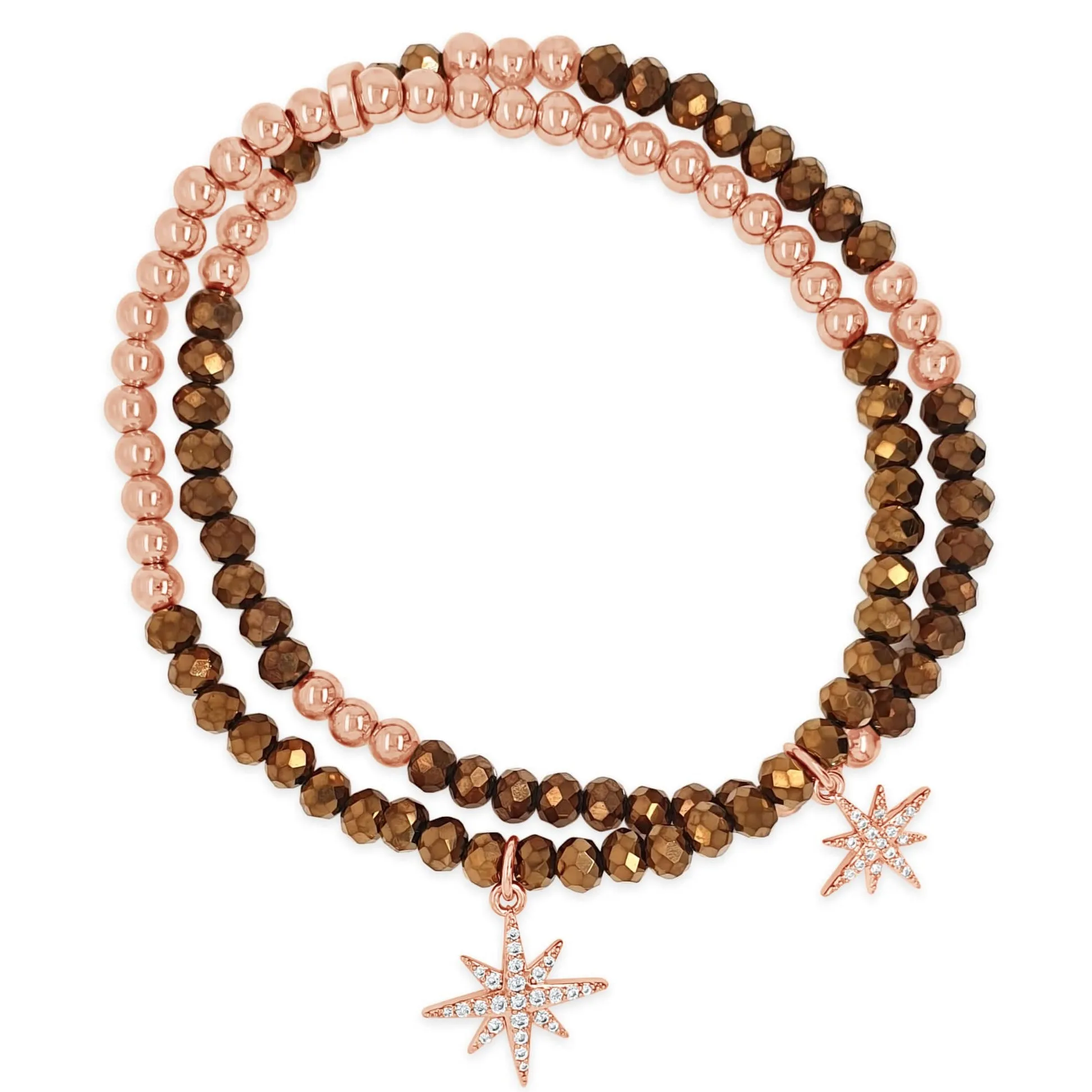 Absolute Rose Gold & Bronze Star Bracelet