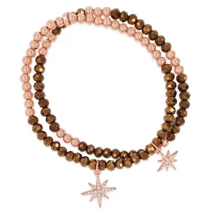 Absolute Rose Gold & Bronze Star Bracelet