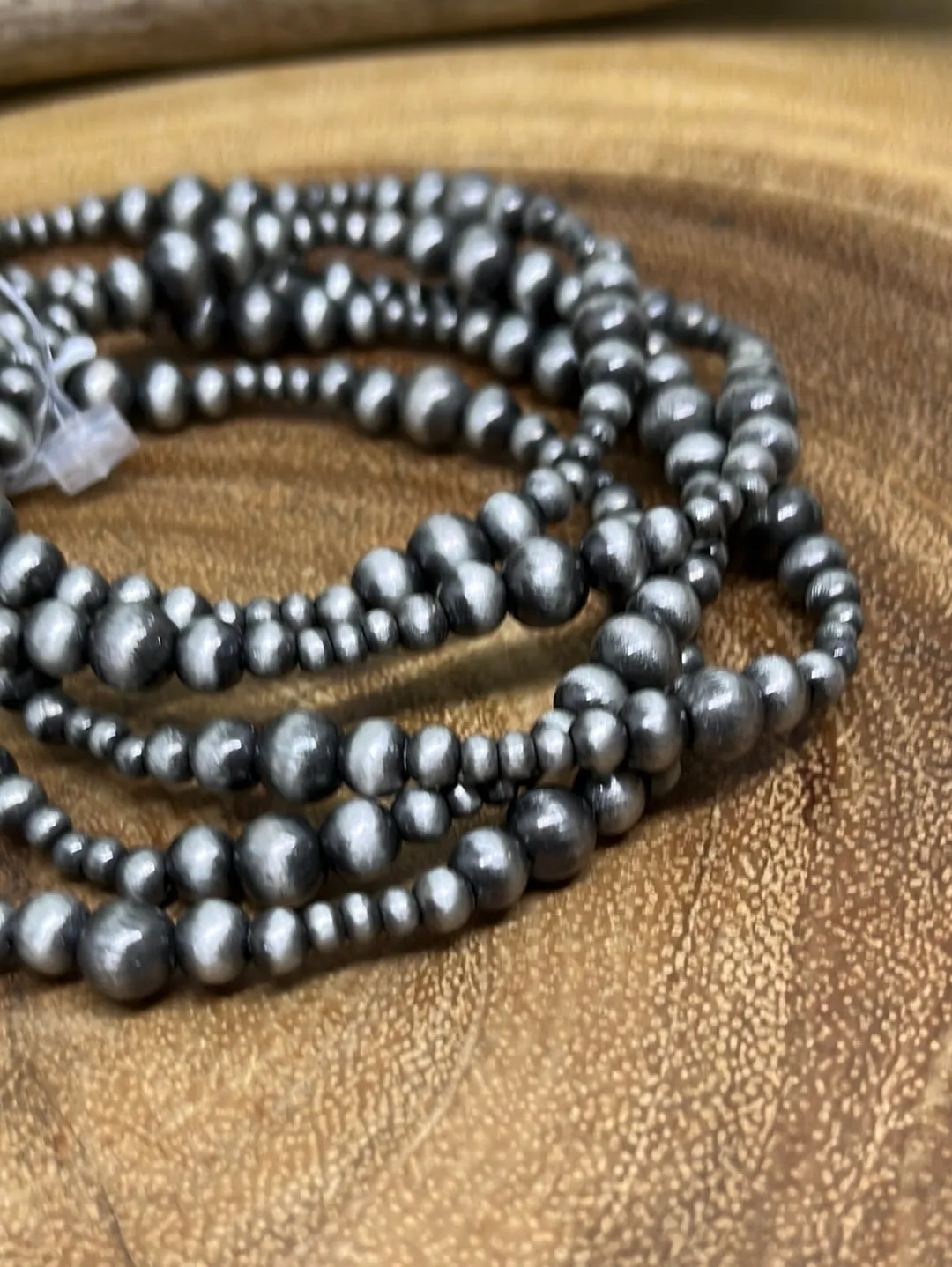 Akutan Set of Five Stackable Varied Navajo Stretch Bracelets