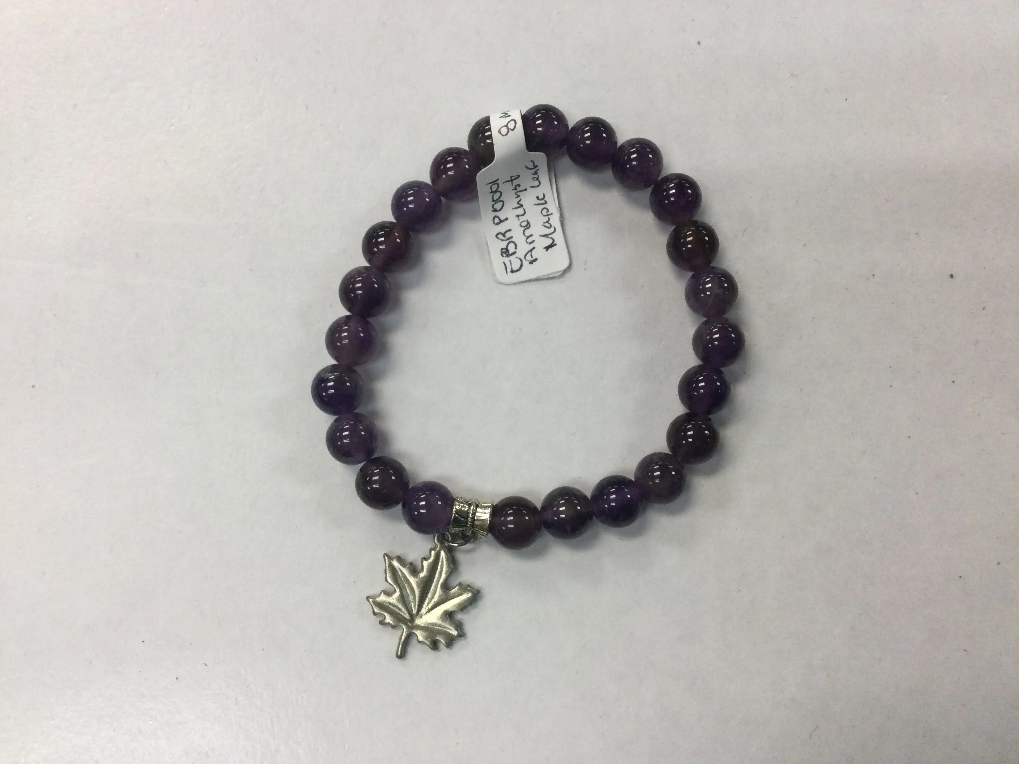 Amethyst Bracelet with Charm