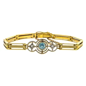 Antique Zircon & Diamond Bracelet