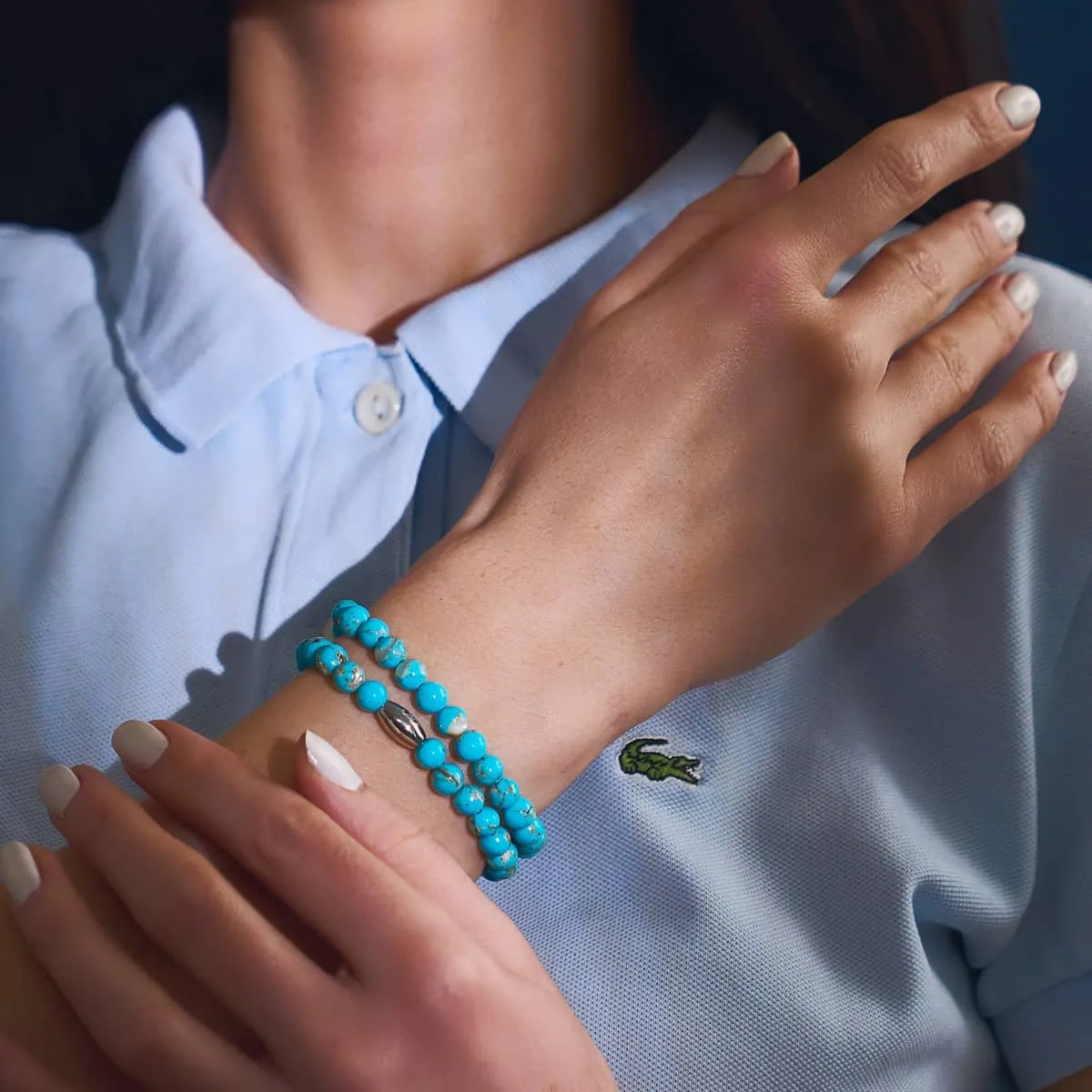 Aqua | Silver | Gilded Turquoise Gemstone Wrap