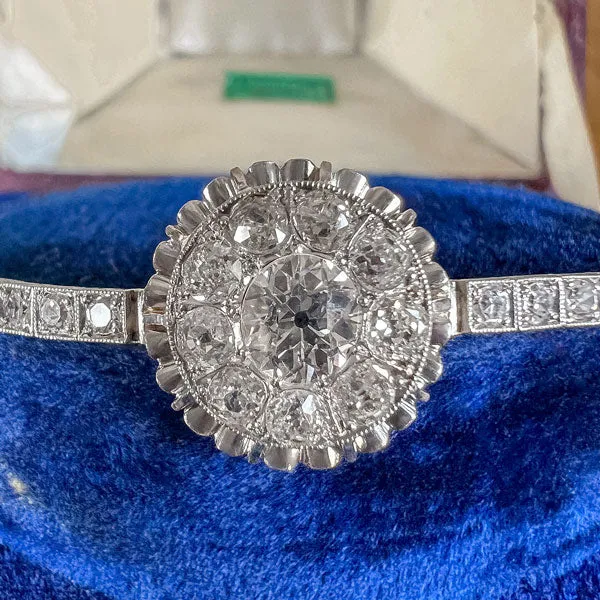 Art Deco Old European Cut Diamond Bracelet
