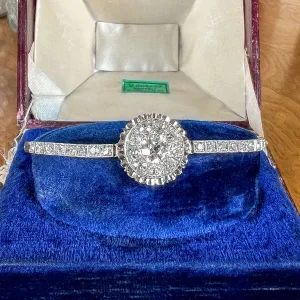Art Deco Old European Cut Diamond Bracelet