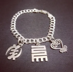 Baako Adinkra Charm Bracelet Set