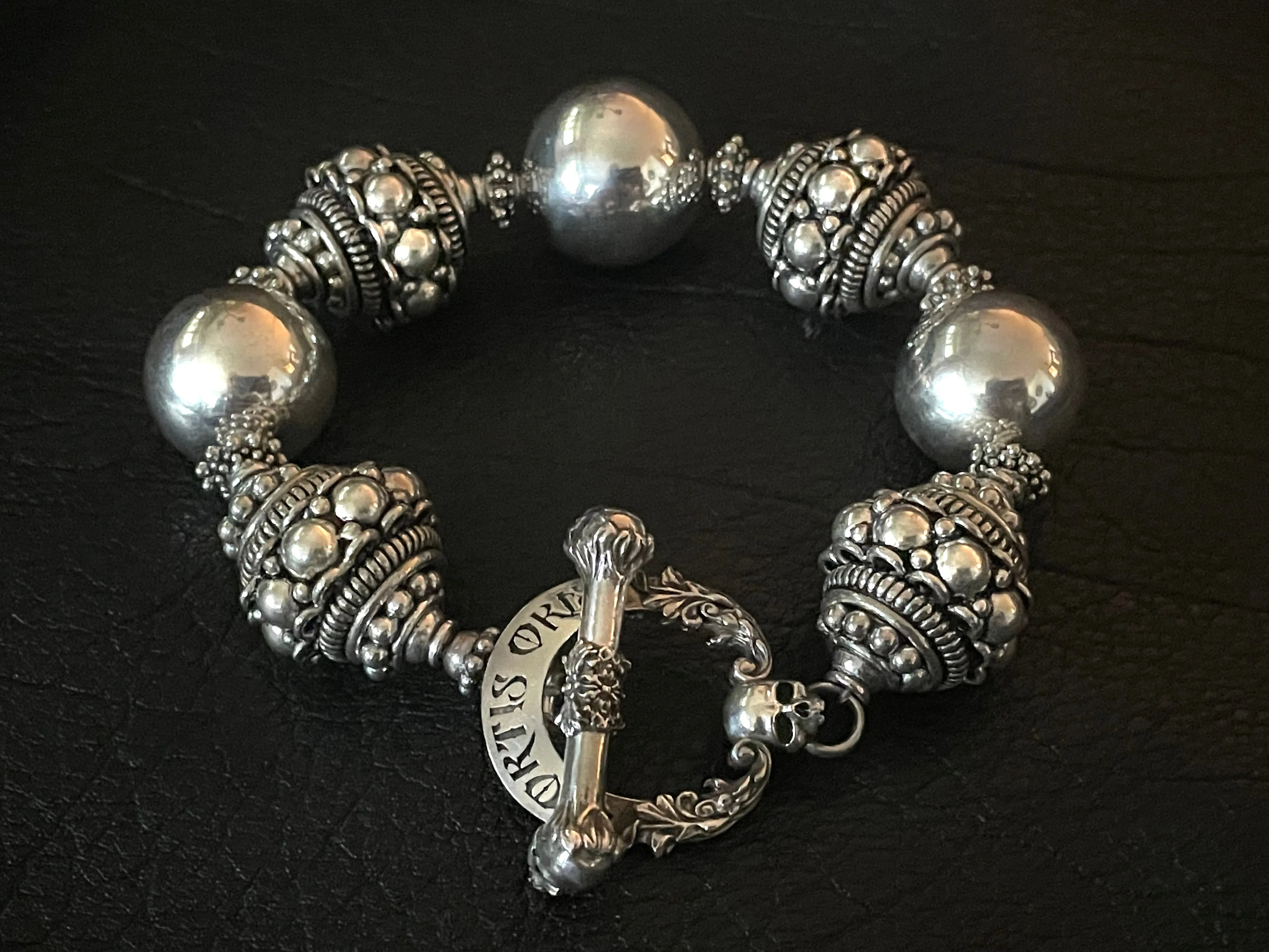 Babylon Beads Silver Bracelet
