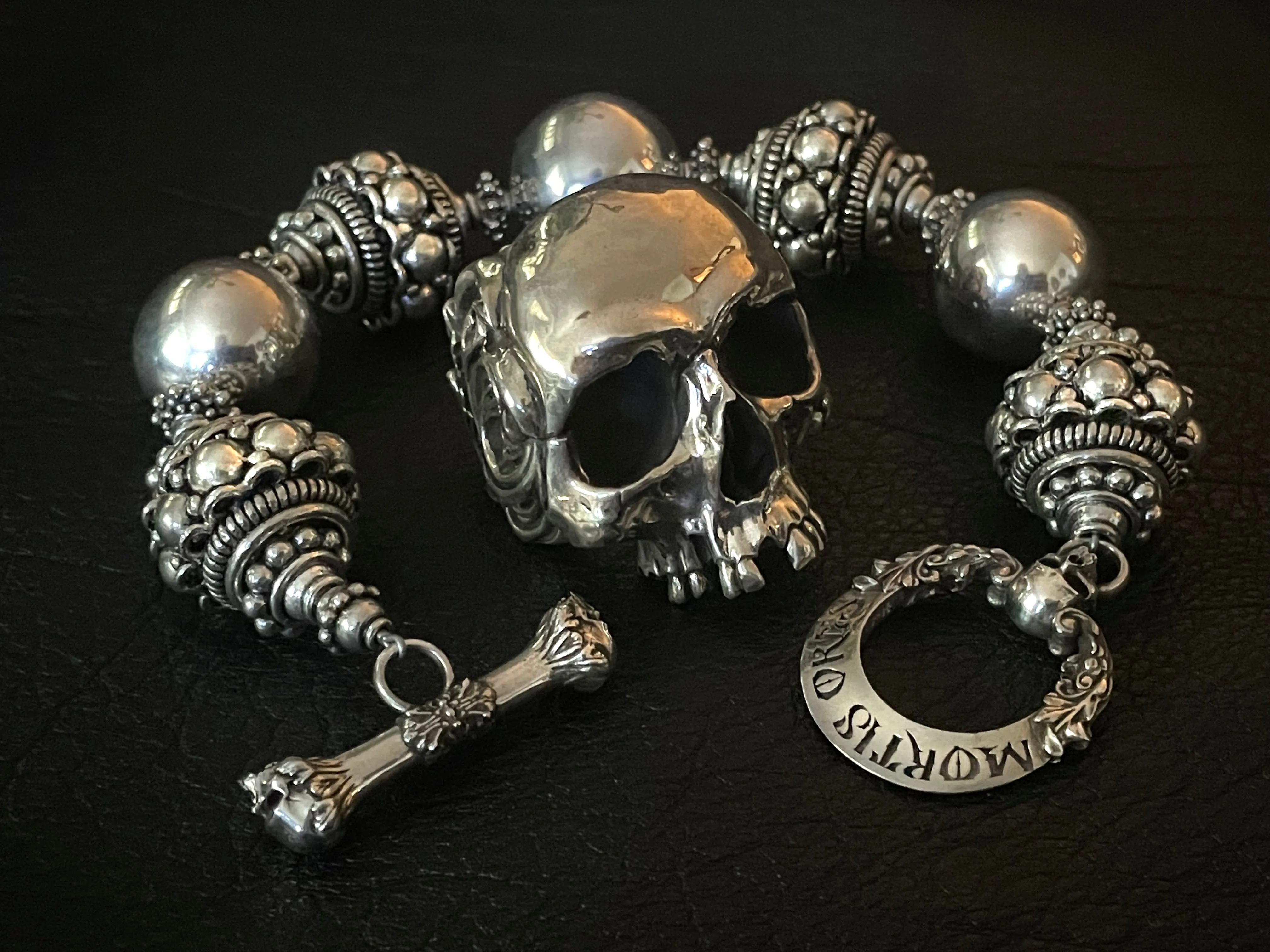 Babylon Beads Silver Bracelet