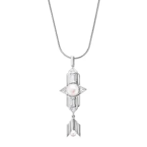 Babylon Long Necklace - Silver