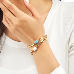 Bejeweled Chain Bracelet