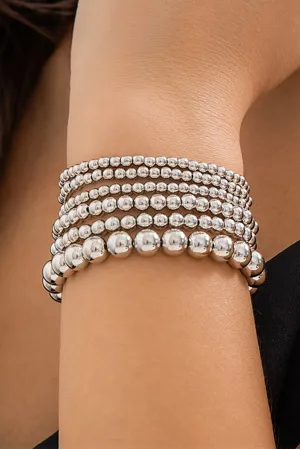 Bexley Silver Stack Bracelet Set