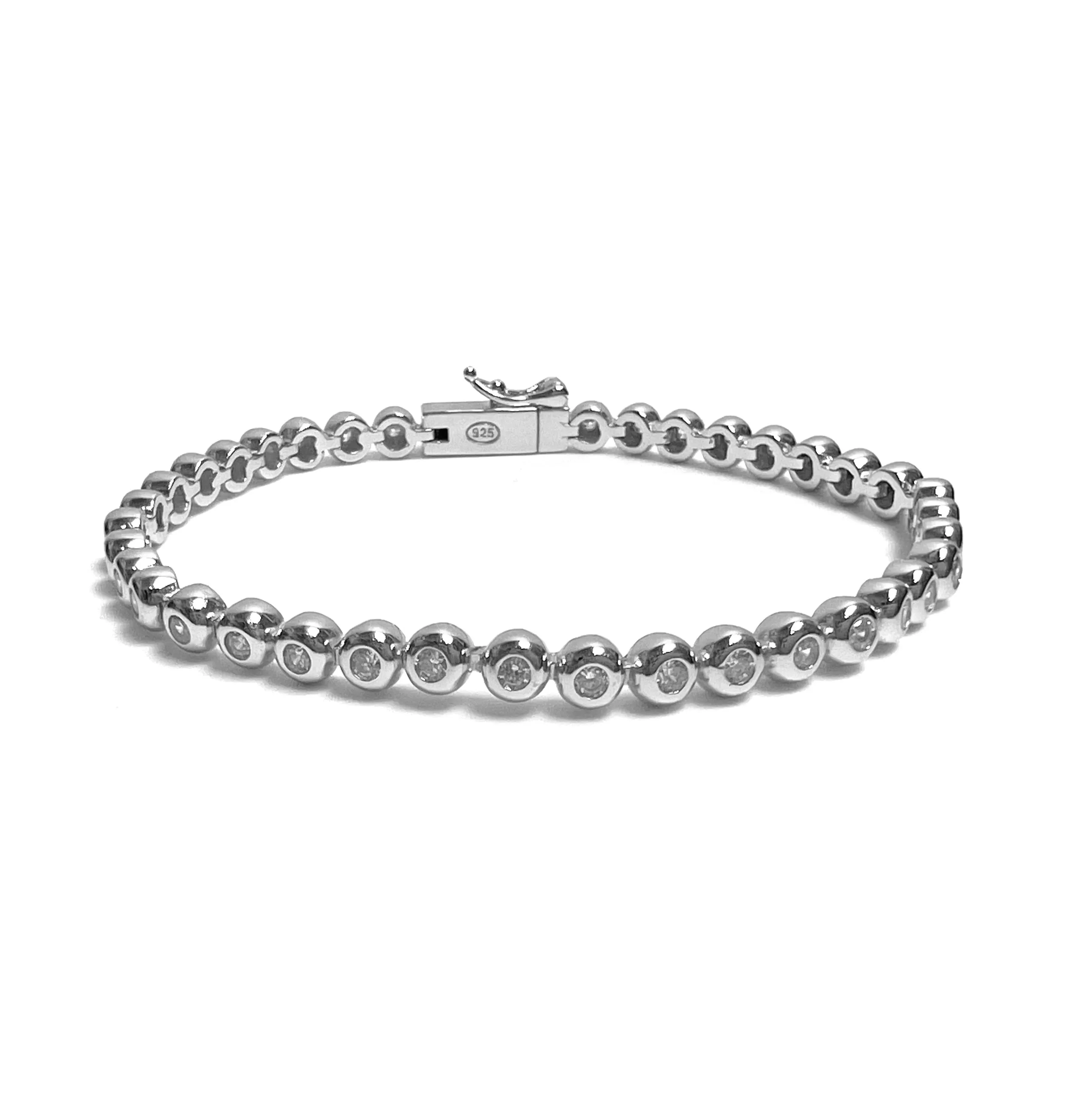 Bezel Outline Tennis Bracelet
