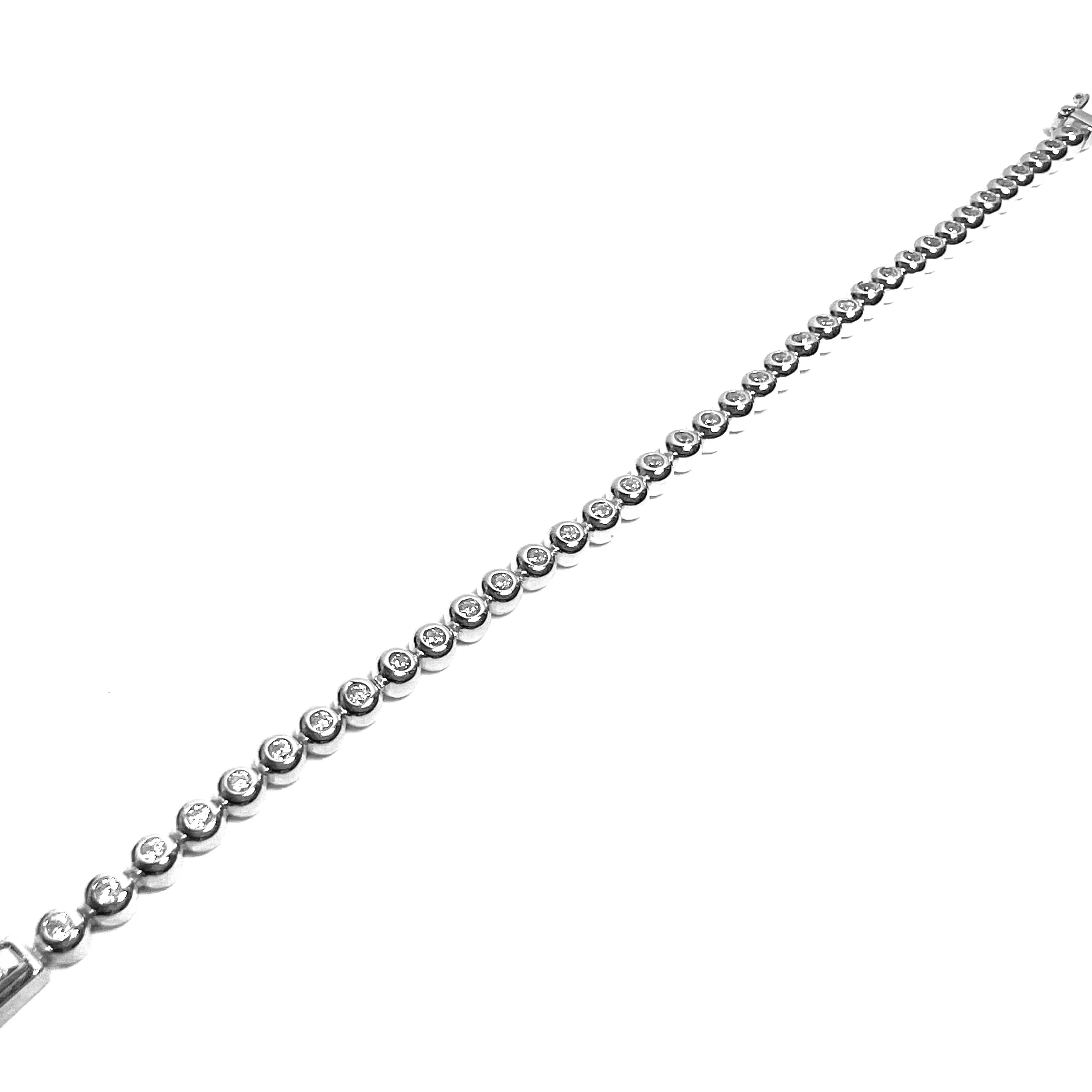 Bezel Outline Tennis Bracelet