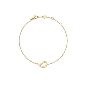 Birks 18K Yellow Gold Petale Single Station Bracelet