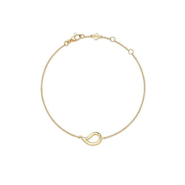 Birks 18K Yellow Gold Petale Single Station Bracelet