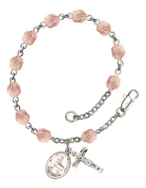 Blessed Emilee Doultremont Custom Birthstone Rosary Bracelet