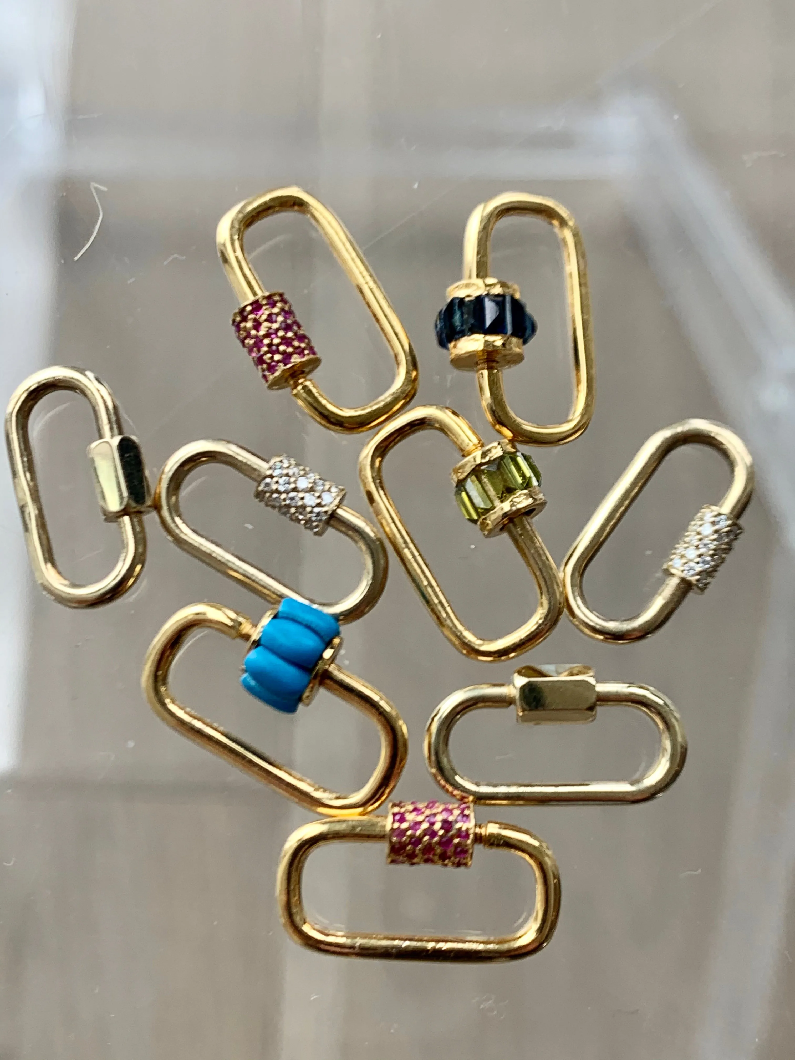Blue Sapphire Carabiner Lock