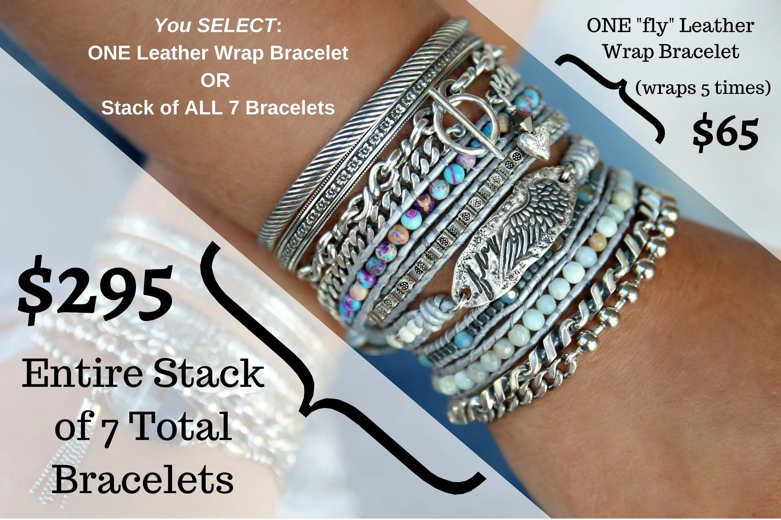 Bohemian Leather Wrap Bracelet